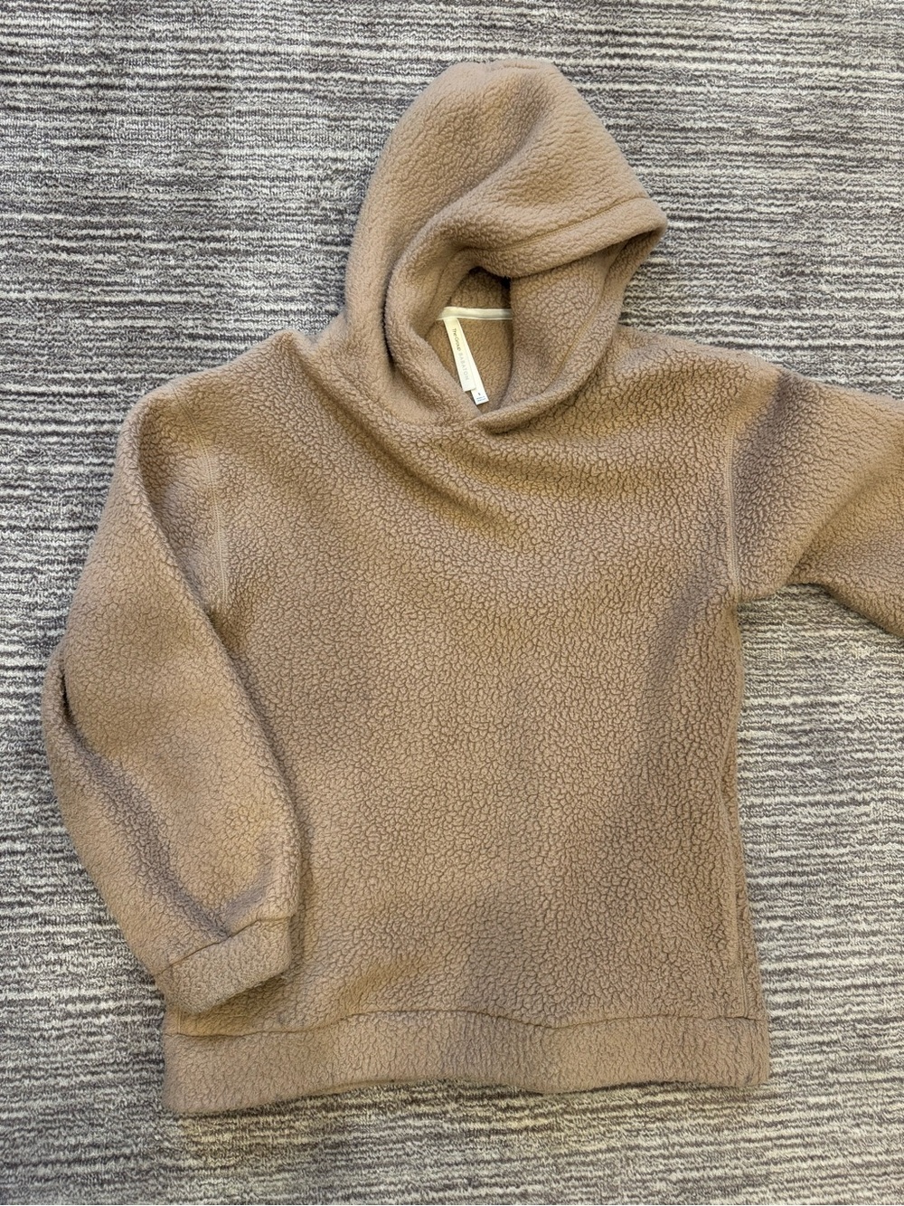 Babaton Plush Hooded Teddy Sweater - Camel Brown - Picture 5 of 8
